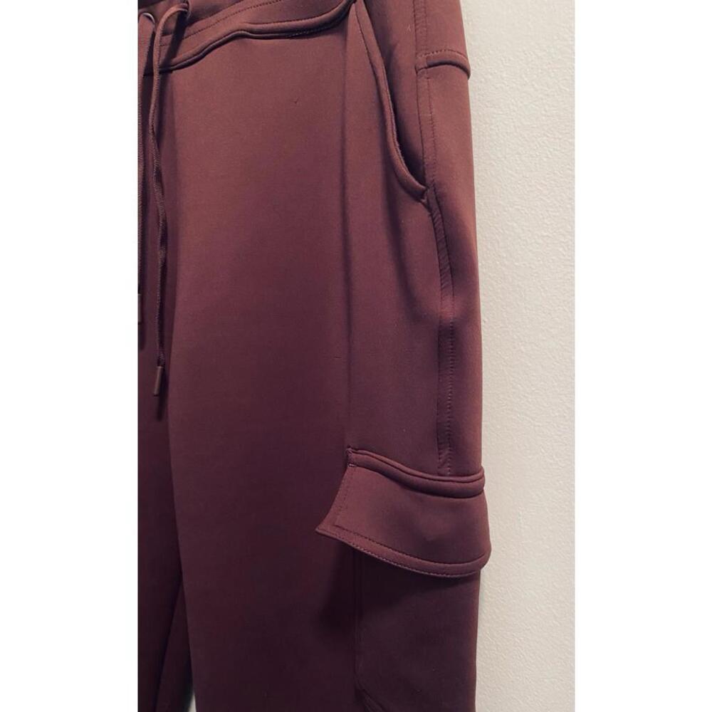 32 Degrees Heat Women's Joggers Small Burgandy Drawstring Pockets Soft Lined - Picture 2 of 6